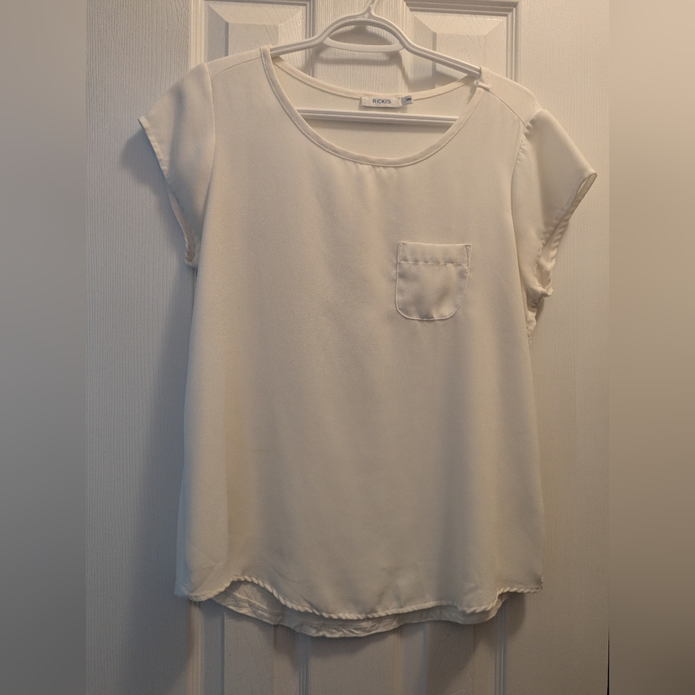 Ricki's Soft Cream Short Sleeve Top